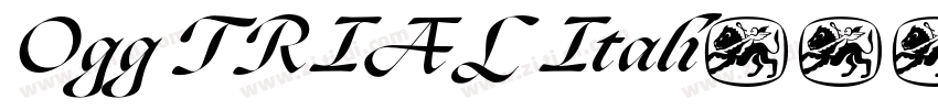 Ogg TRIAL Itali字体转换